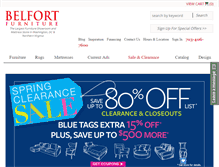 Tablet Screenshot of belfortfurniture.com
